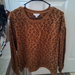 Women's Time and Tru leopard print sweater
